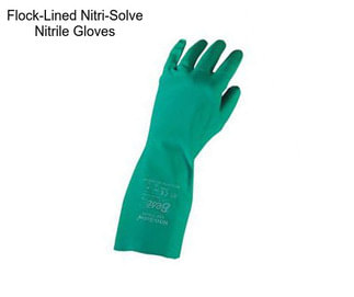 Flock-Lined Nitri-Solve Nitrile Gloves
