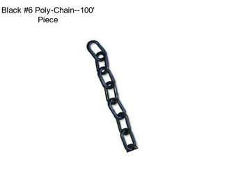 Black #6 Poly-Chain--100\' Piece