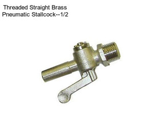 Threaded Straight Brass Pneumatic Stallcock--1/2\