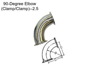 90-Degree Elbow (Clamp/Clamp)--2.5\