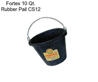 Fortex 10 Qt. Rubber Pail CS12