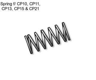 Spring f/ CP10, CP11, CP13, CP15 & CP21