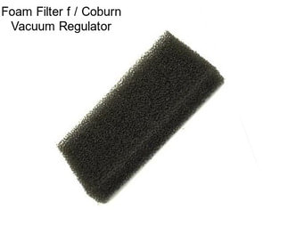 Foam Filter f / Coburn Vacuum Regulator