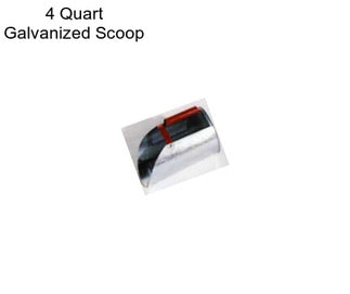 4 Quart Galvanized Scoop