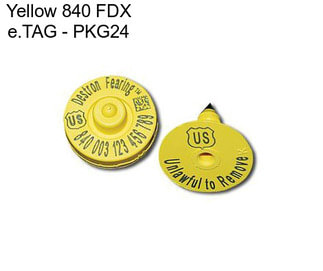 Yellow 840 FDX e.TAG - PKG24
