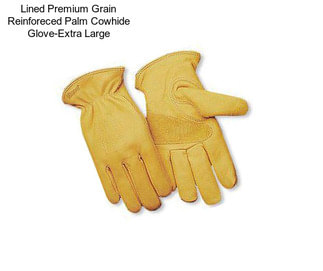 Lined Premium Grain Reinforeced Palm Cowhide Glove-Extra Large