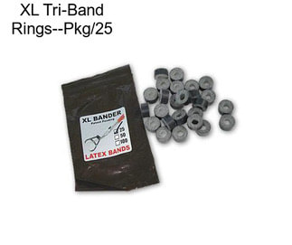 XL Tri-Band Rings--Pkg/25