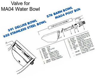 Valve for MA04 Water Bowl