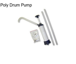 Poly Drum Pump