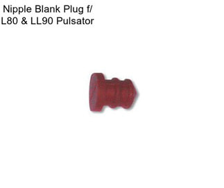 Nipple Blank Plug f/ L80 & LL90 Pulsator