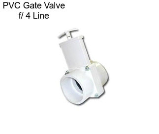 PVC Gate Valve f/ 4\
