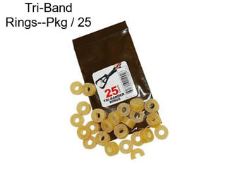 Tri-Band Rings--Pkg / 25