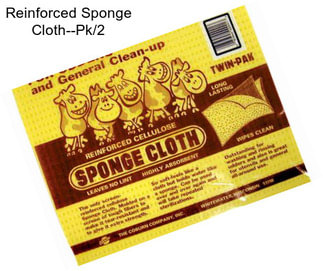 Reinforced Sponge Cloth--Pk/2