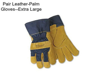 Pair Leather-Palm Gloves--Extra Large