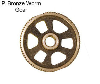 P. Bronze Worm Gear