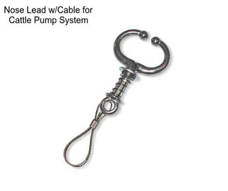 Nose Lead w/Cable for Cattle Pump System