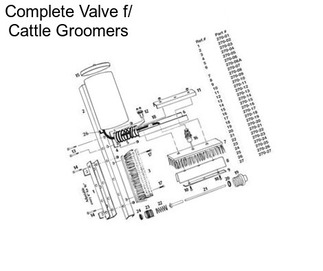 Complete Valve f/ Cattle Groomers