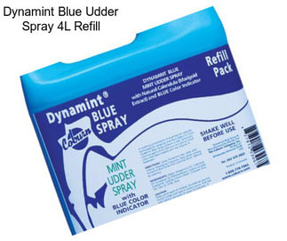 Dynamint Blue Udder Spray 4L Refill