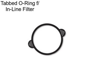 Tabbed O-Ring f/ In-Line Filter