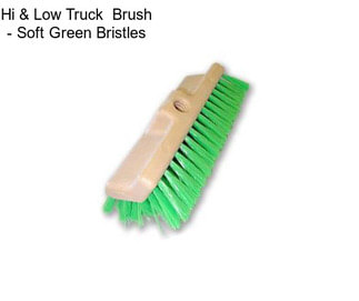 Hi & Low Truck  Brush - Soft Green Bristles