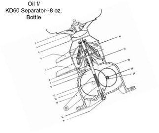 Oil f/ KD60 Separator--8 oz. Bottle